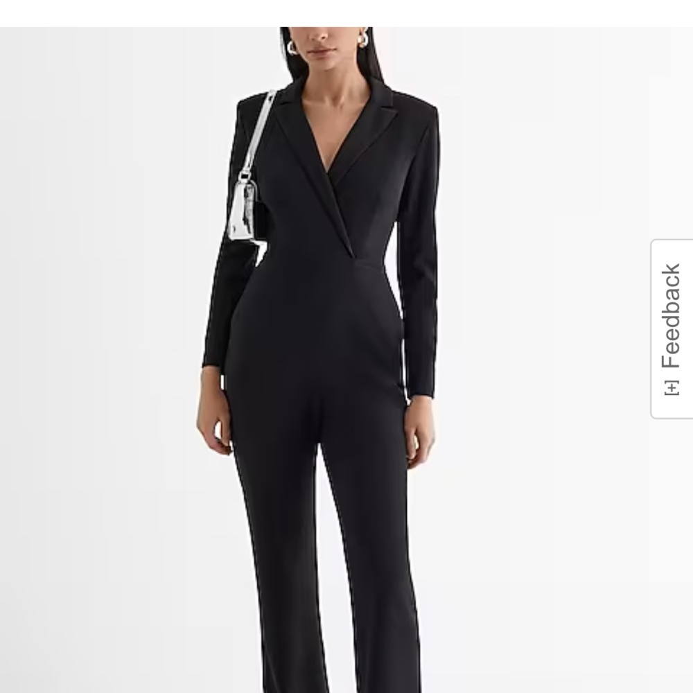 Long Sleeve Blazer Jumpsuit